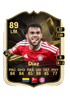 Carte de Luis Díaz