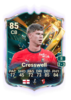 Carte de Charlie Cresswell