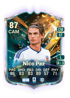 Carte de Nico Paz