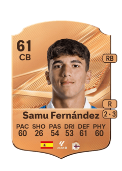 Carte de Samu Fernández