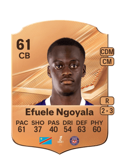 Carte de Frédéric Efuele Ngoyala