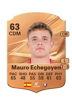 Carte de Mauro Echegoyen