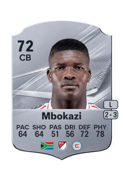Carte de Mbekezeli Mbokazi