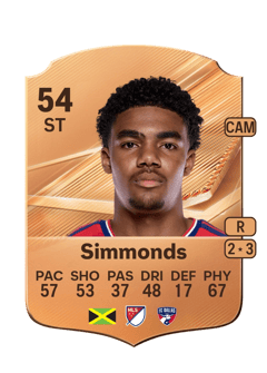 Carte de Nicholas Simmonds