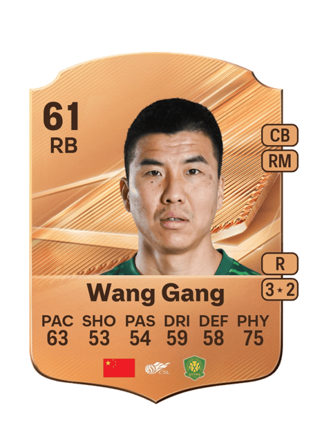 Carte de Wang Gang