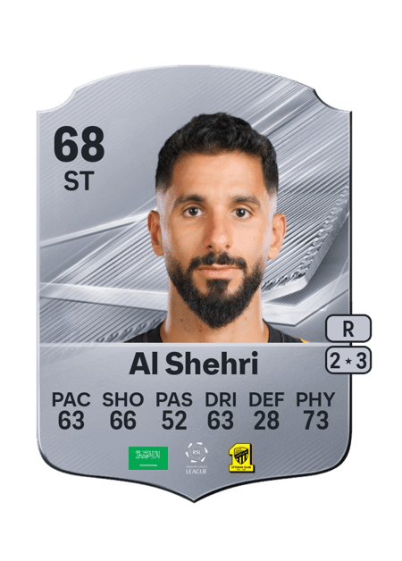 Carte de Saleh Al Shehri
