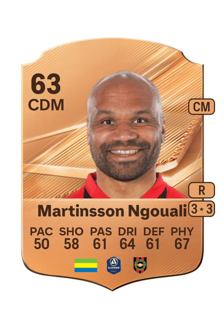 Carte de Serge-Junior Martinsson Ngouali