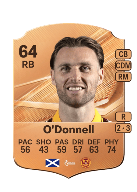 Carte de Stephen O'Donnell