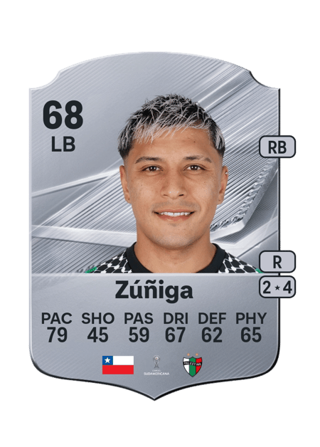 Carte de Dilan Zúñiga
