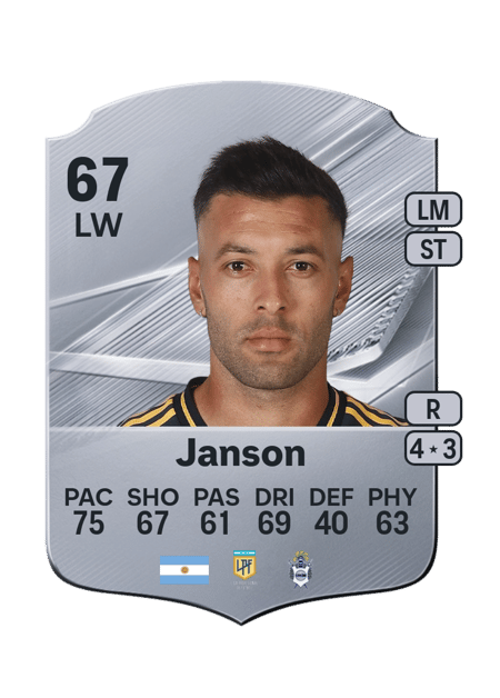 Carte de Lucas Janson