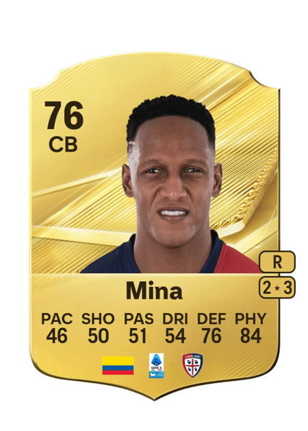 Carte de Yerry Mina