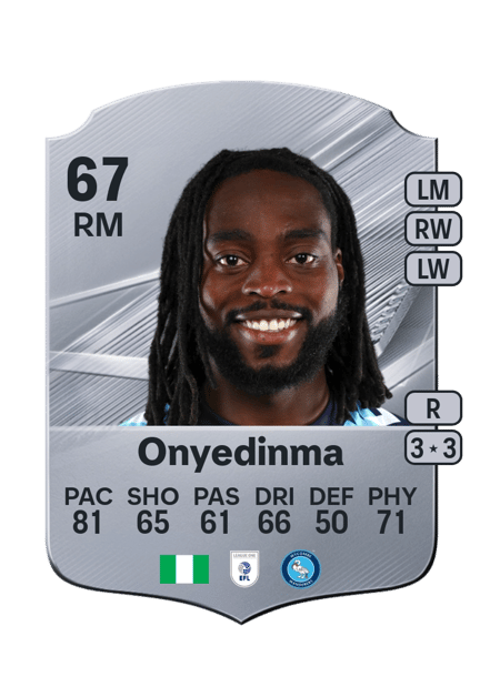 Carte de Fred Onyedinma
