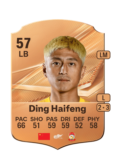 Carte de Ding Haifeng