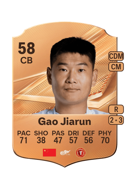 Carte de Gao Jiarun