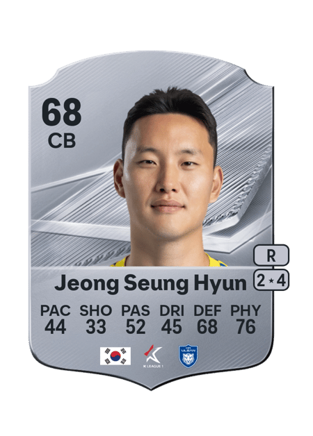 Carte de Jeong Seung Hyun