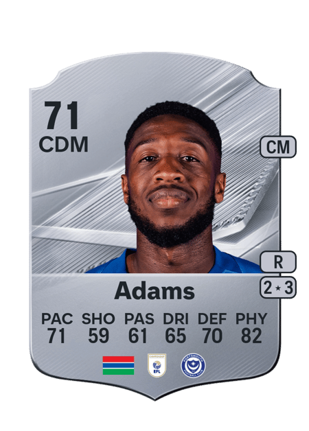 Carte de Ebou Adams