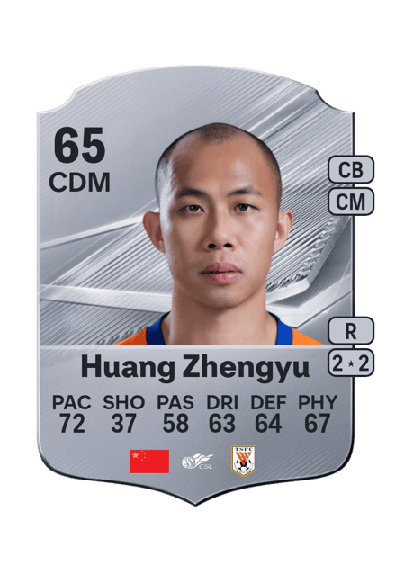 Carte de Huang Zhengyu