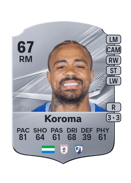 Carte de Josh Koroma