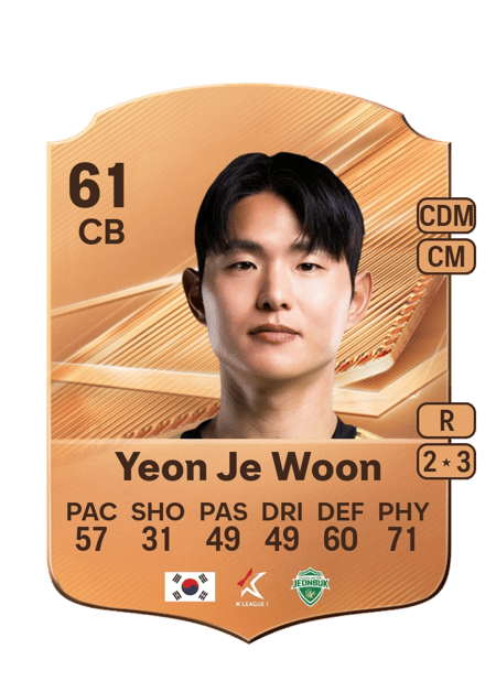 Carte de Yeon Je Woon