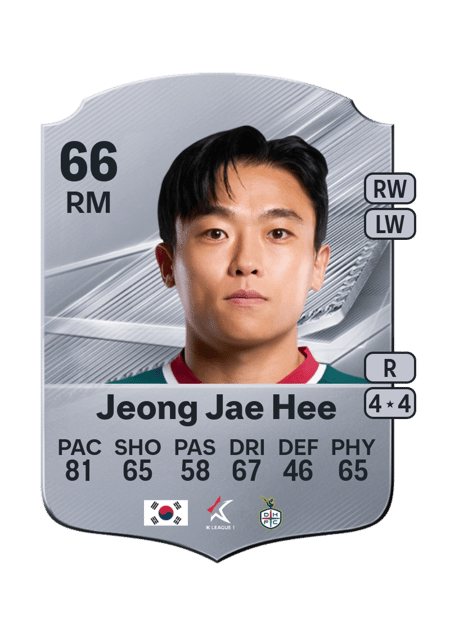 Carte de Jeong Jae Hee
