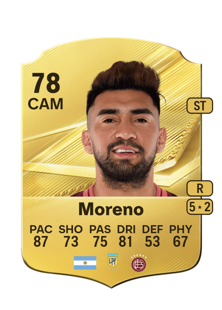 Carte de Marcelino Moreno
