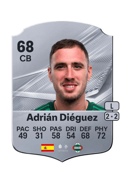 Carte de Adrián Diéguez