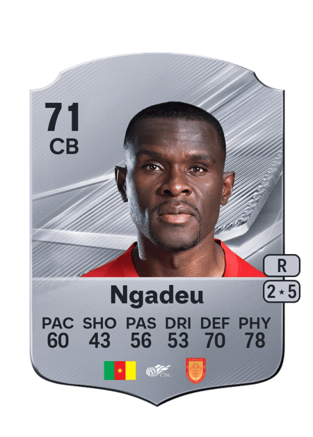 Carte de Michael Ngadeu