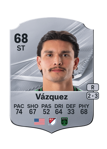 Carte de Brandon Vázquez