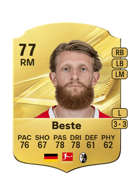 Carte de Jan-Niklas Beste