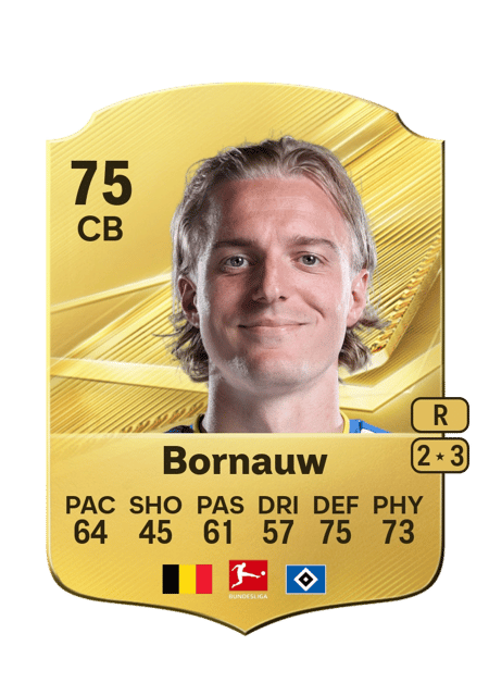 Carte de Sebastiaan Bornauw