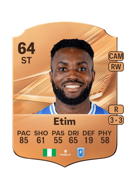 Carte de Monday Etim