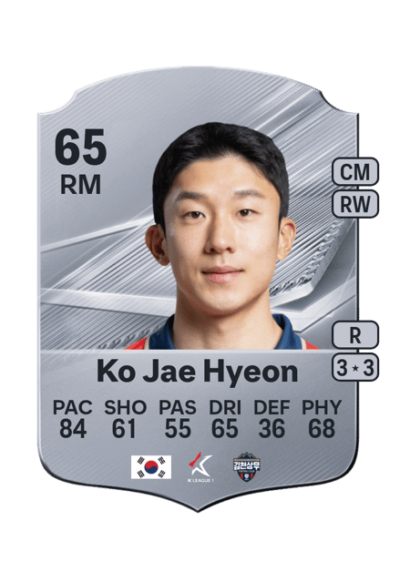 Carte de Ko Jae Hyeon