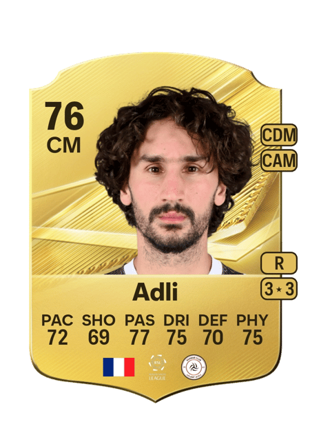 Carte de Yacine Adli