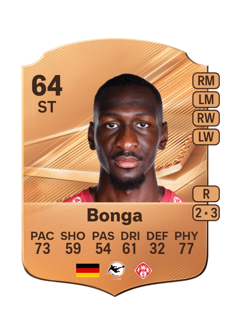 Carte de Tarsis Bonga