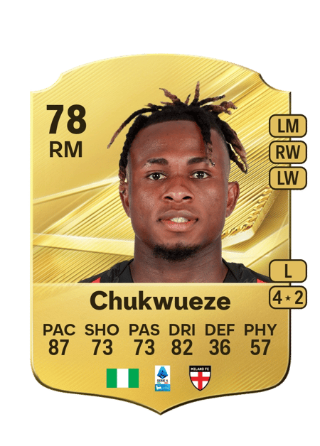 Carte de Samuel Chukwueze