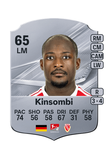 Carte de Christian Kinsombi
