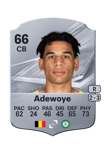 Carte de Shawn Adewoye