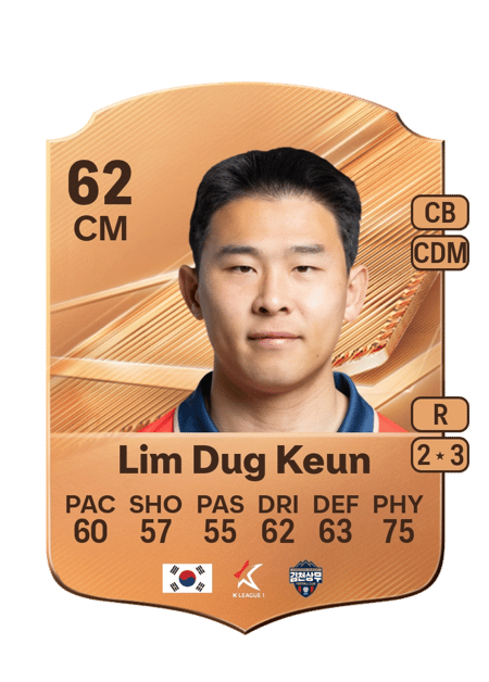 Carte de Lim Dug Keun