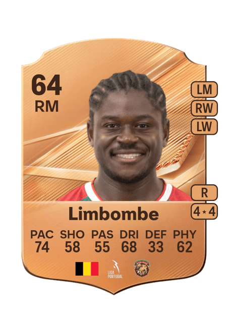 Carte de Bryan Limbombe
