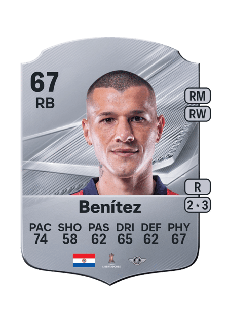 Carte de Alan Benítez