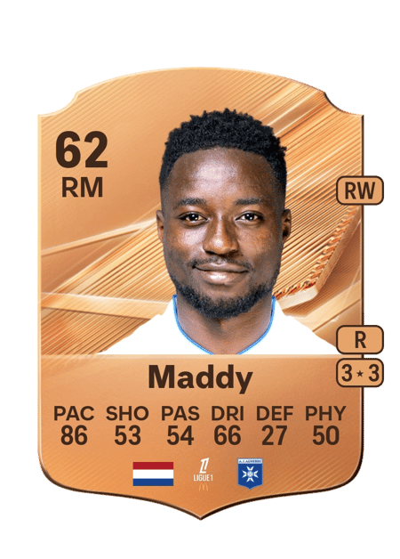 Carte de Eros Maddy