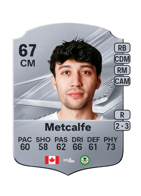 Carte de Patrick Metcalfe
