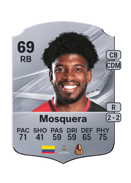 Carte de Jherson Mosquera