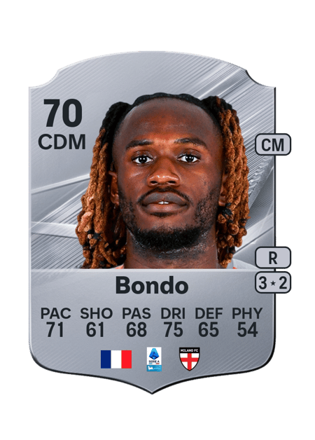 Carte de Warren Bondo