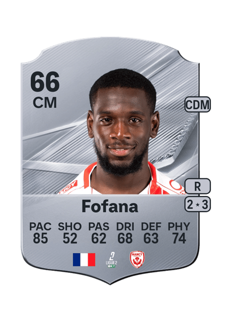 Carte de Mamadou Fofana