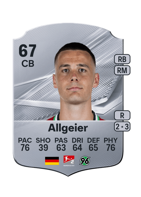 Carte de Bastian Allgeier