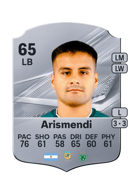 Carte de Yair Arismendi