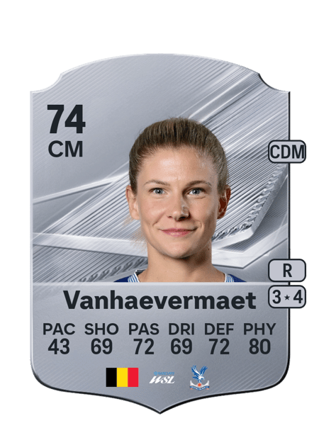 Carte de Justine Vanhaevermaet