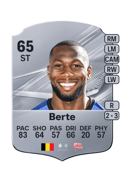Carte de Mohamed Berte