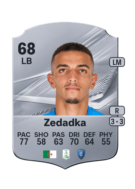 Carte de Karim Zedadka